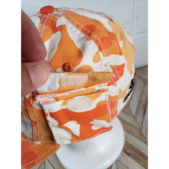 Jr Nation Womens Camo Hat Adjustable Orange White Camo Dale Earnhardt Jr - Picture 4 of 10